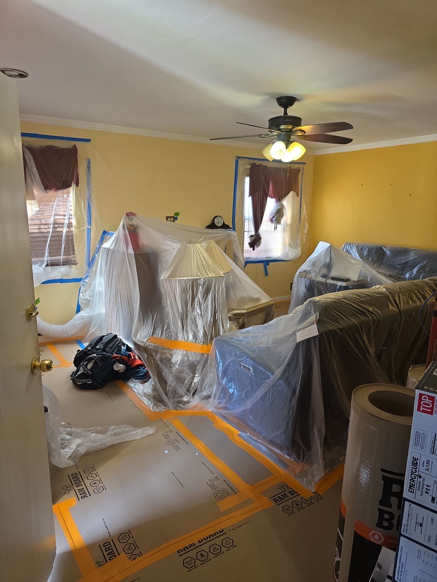 Day 1 — protection and first holes